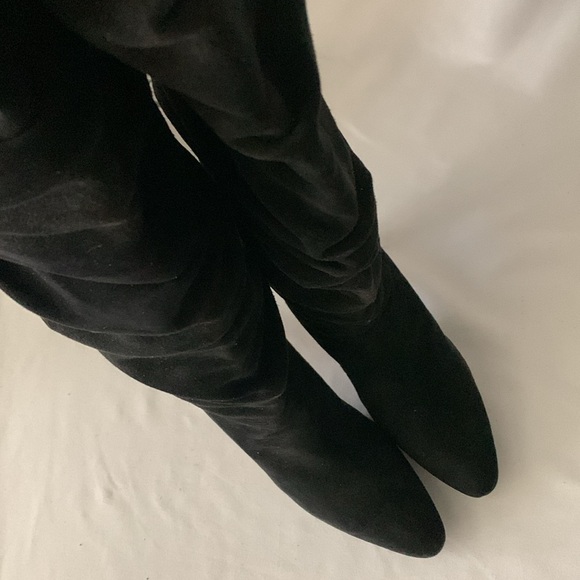 MANOLO BLAHNIk Slouchy Suede Leather Boots - Picture 12 of 15